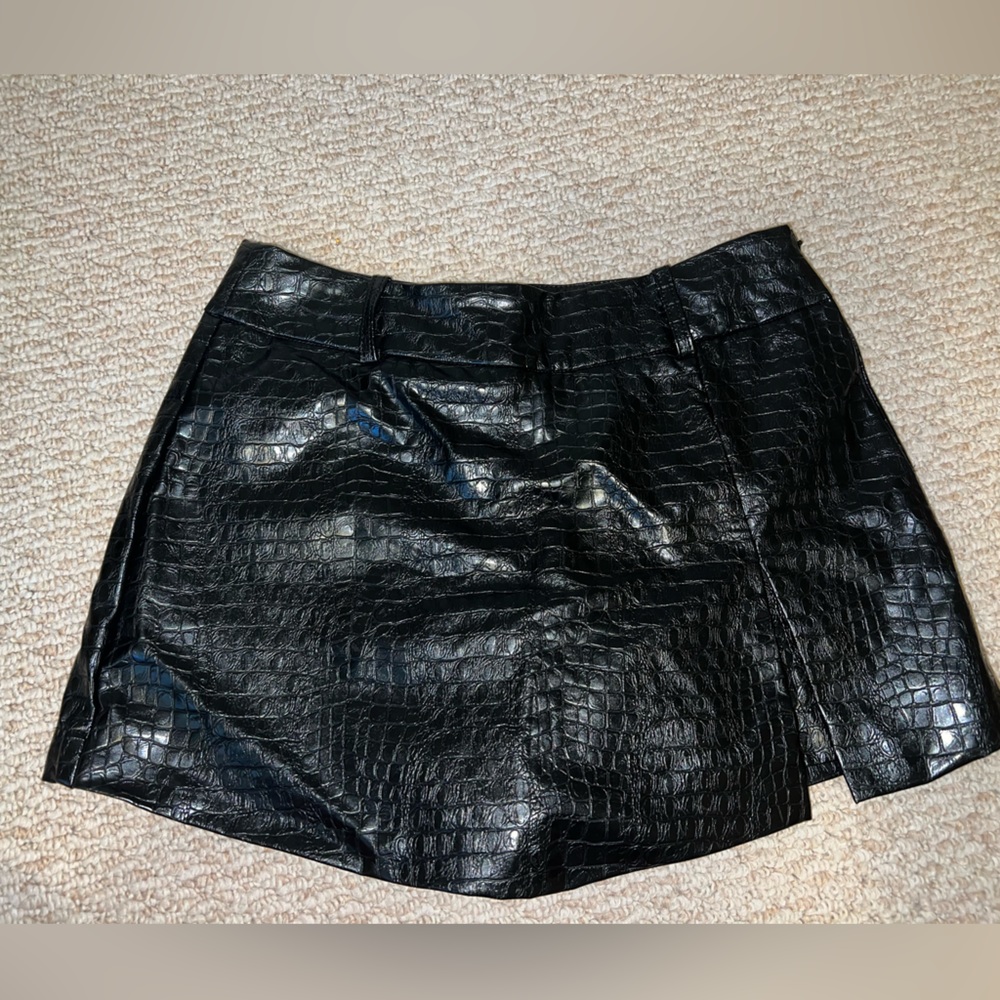 Faux Leather Forever 21 Skort